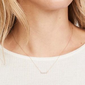 Adina Reyter Diamond Pave Bar Necklace